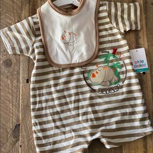 NWT okiedokie baby’s 1st safari romper